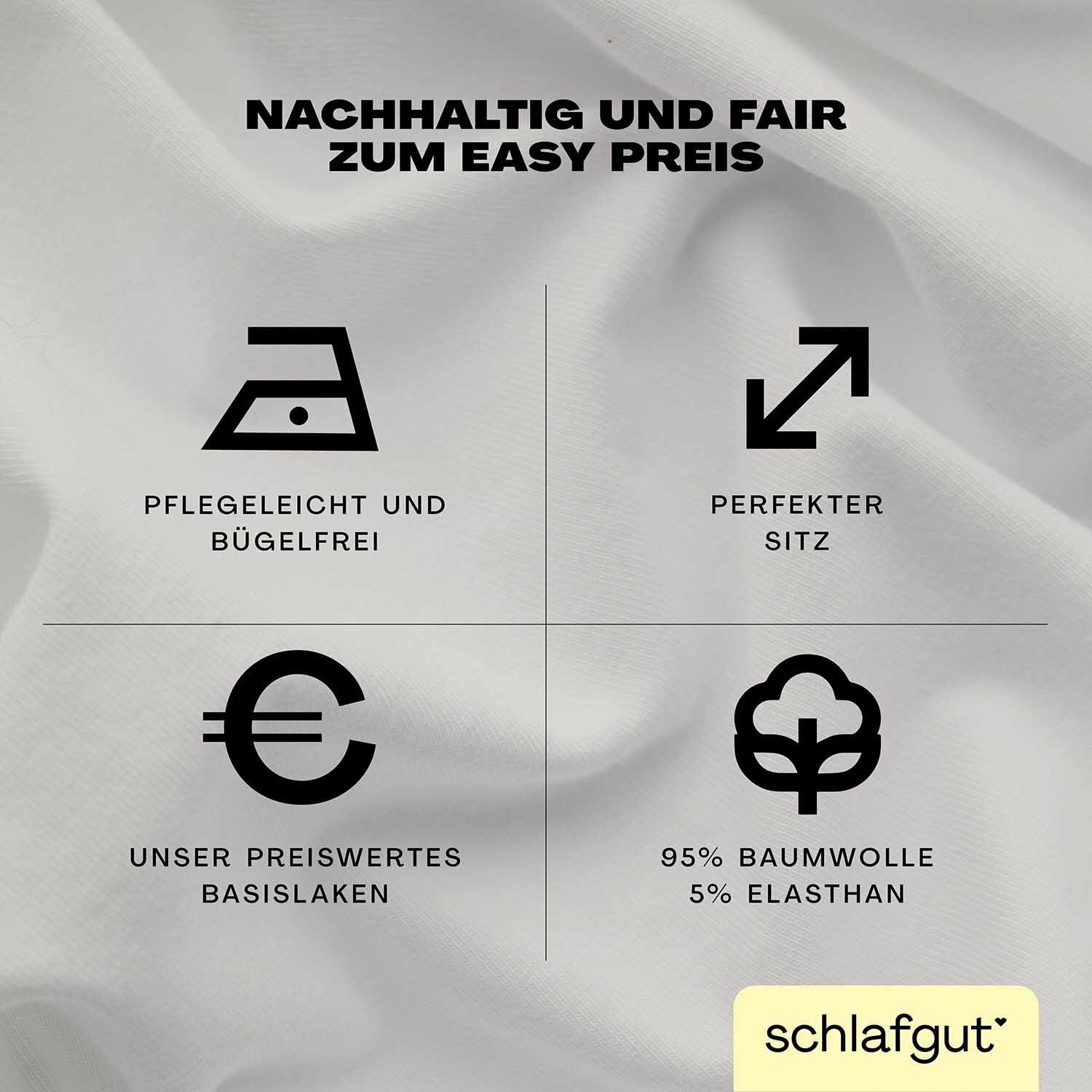 EASY Jersey Elasthan Boxspring Spannbettlaken