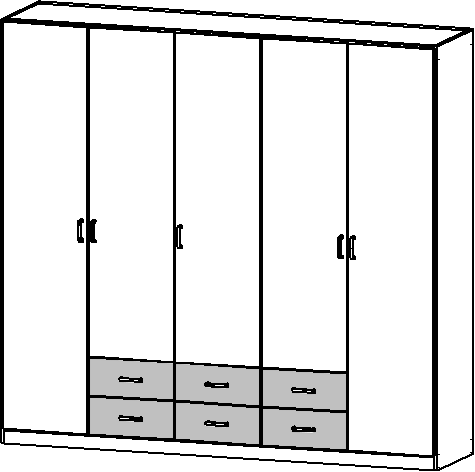 Drehtürenschrank, Gamma