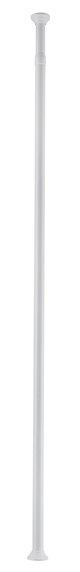 Weißer DV-Stangen-Federstift aus Aluminium mit zylindrischem Schaft und Ringvertiefung für die Befestigung.