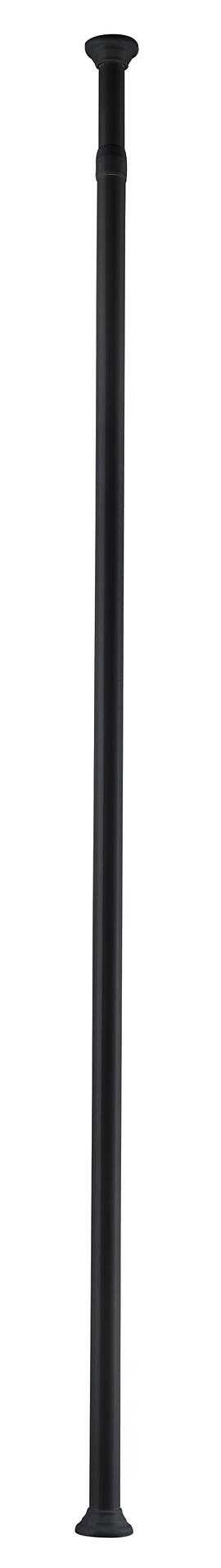 Verstellbarer, schwarzer Gasliftfuß mit Teleskop-Mechanismus für Schreibtischstühle.