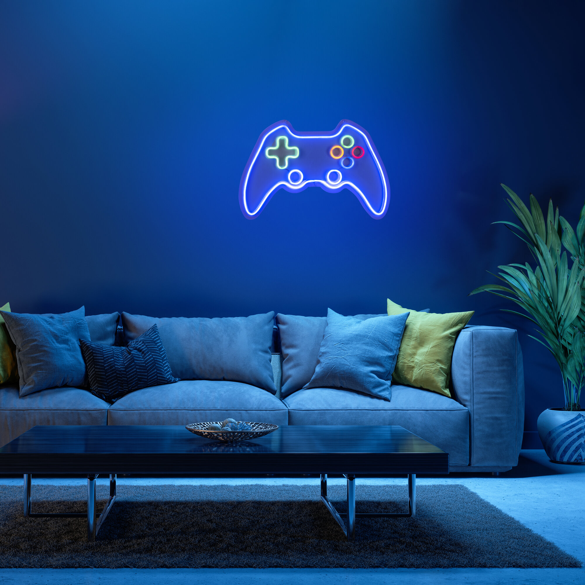 Neon-LED-Bild, Neon-Gamer