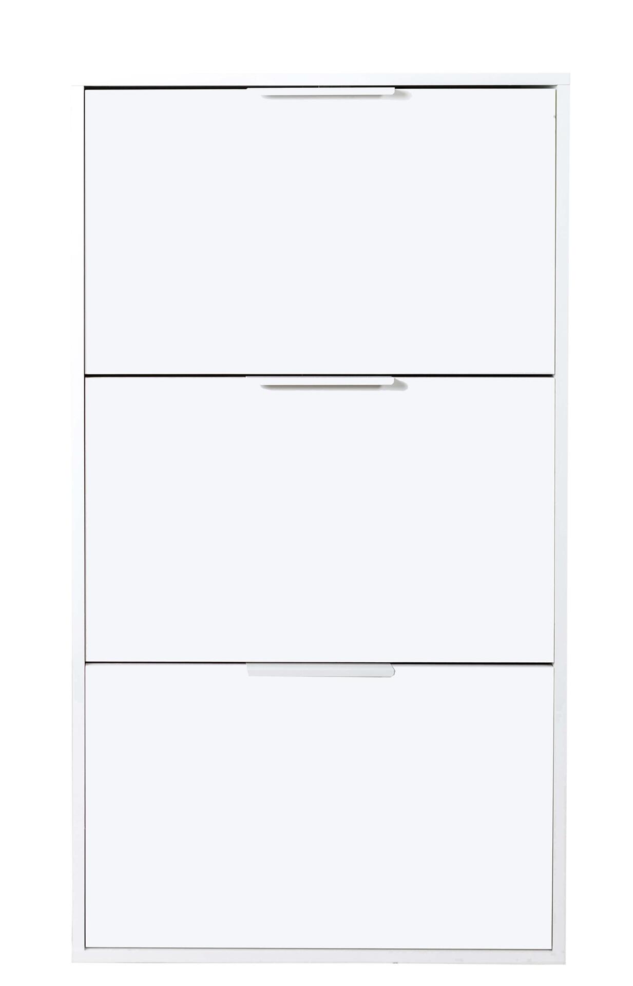 Schuhschrank, Espresso, 119,4cm Hoch