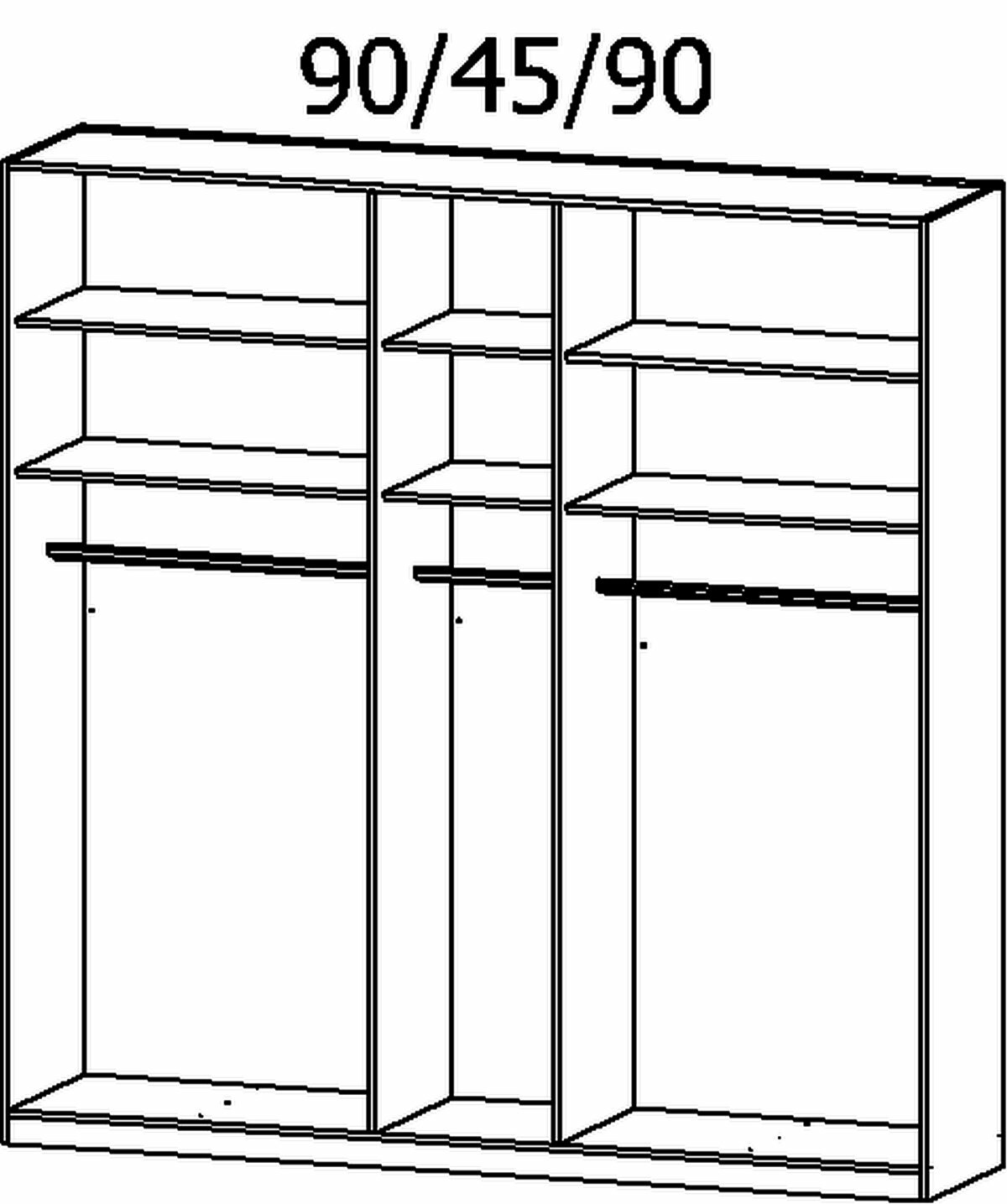 Drehtürenschrank, Alabama