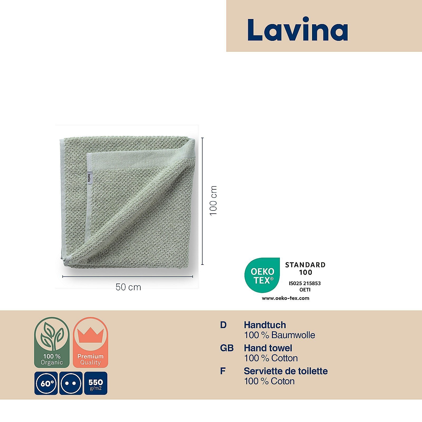 Handtuch, Lavinia