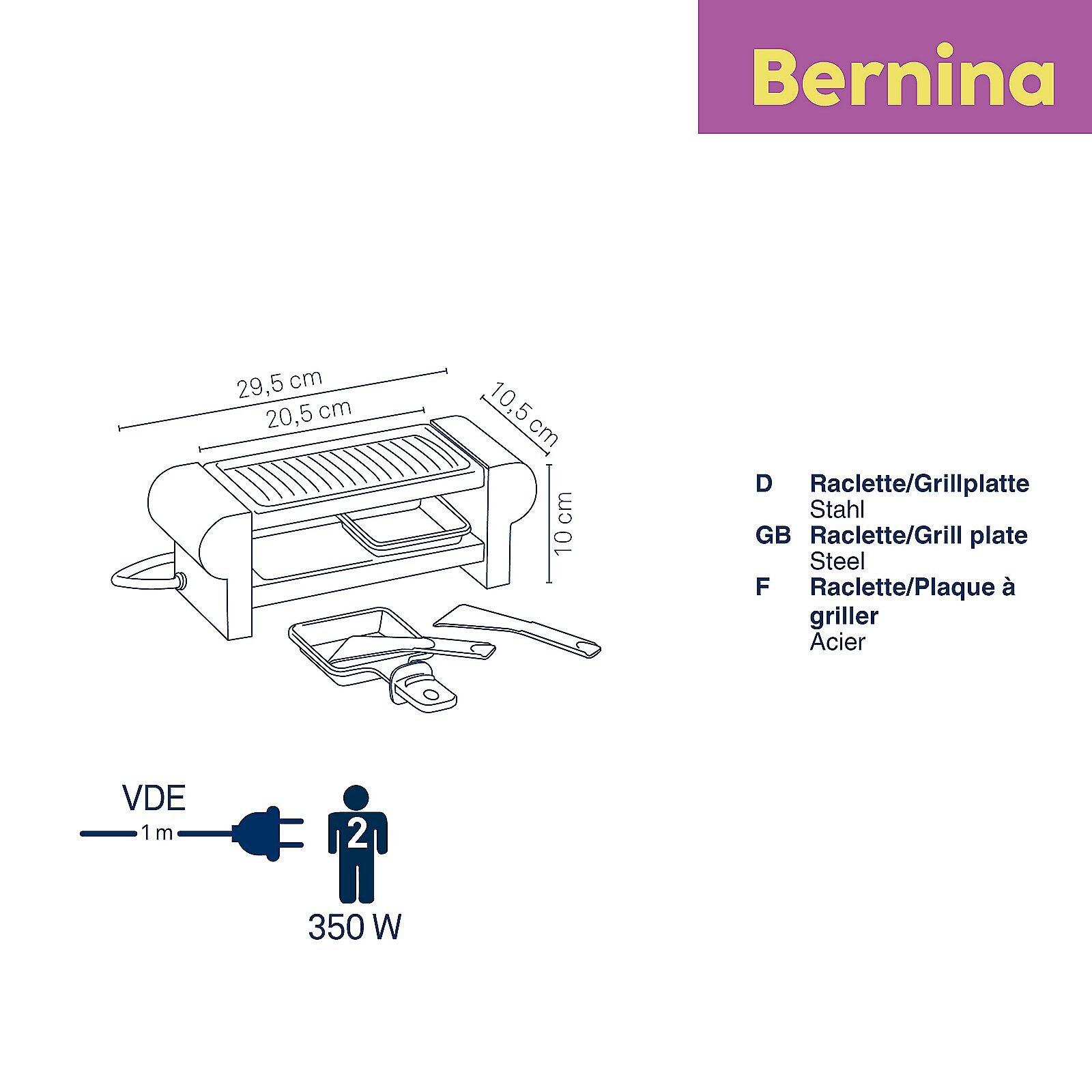 Raclette/Grillplatte, Bernina