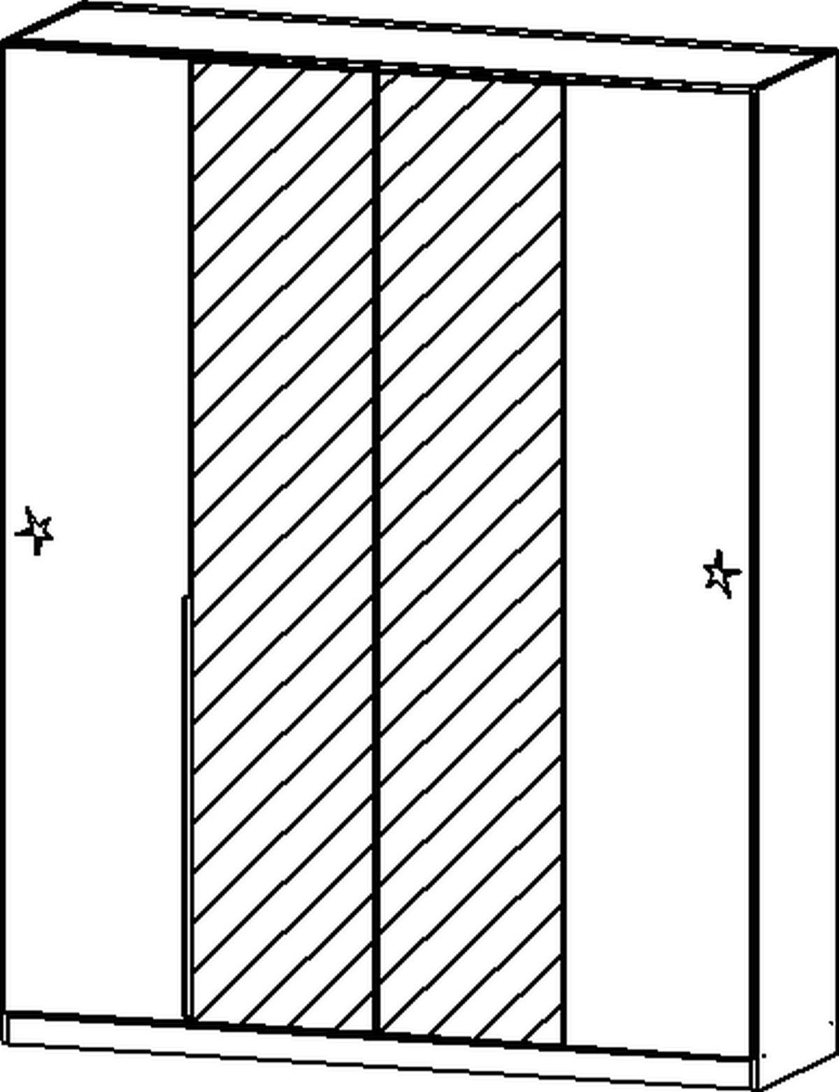 Drehtürenschrank, Alabama
