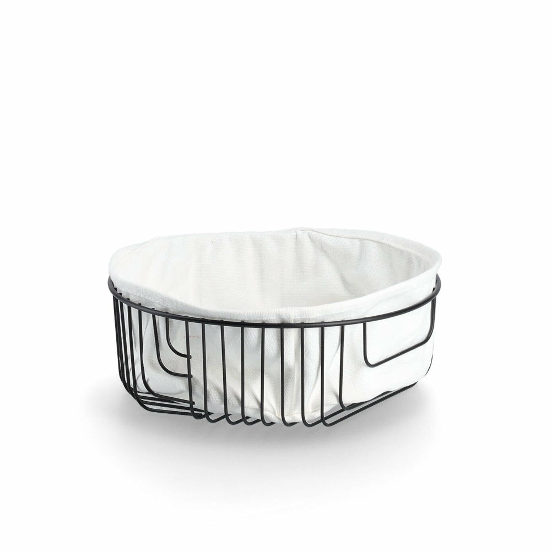Zeller Present Schwarz Brotkorb – – Ca.24x8x24cm