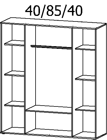 Drehtürenschrank, Twin