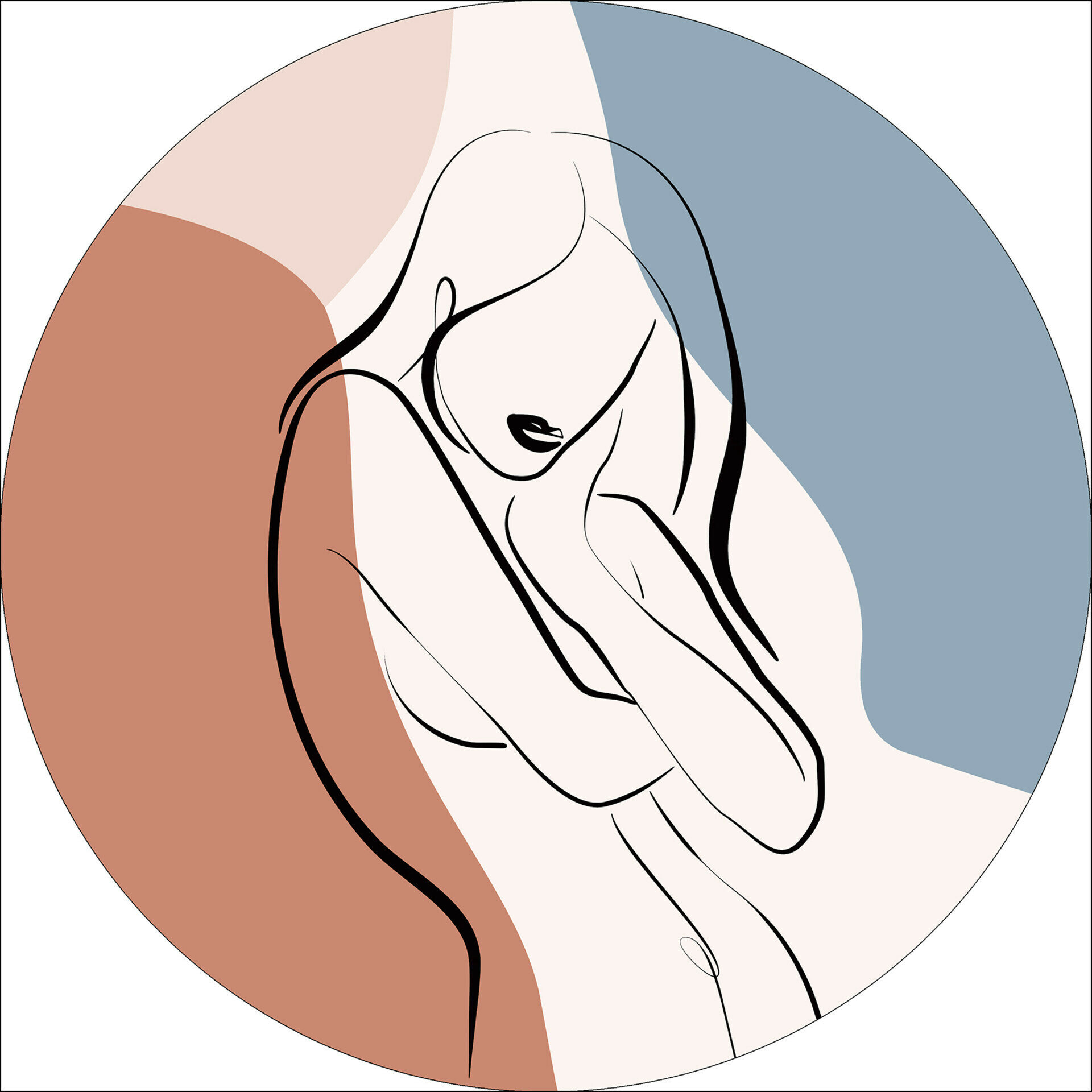 Glas-Art, Line Art Woman VII