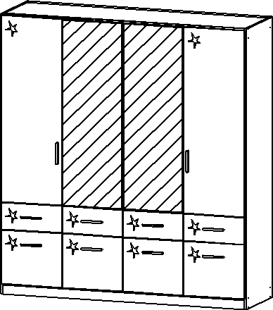Drehtürenschrank, Celle
