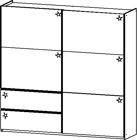 Schwebetürenschrank, Sevilla