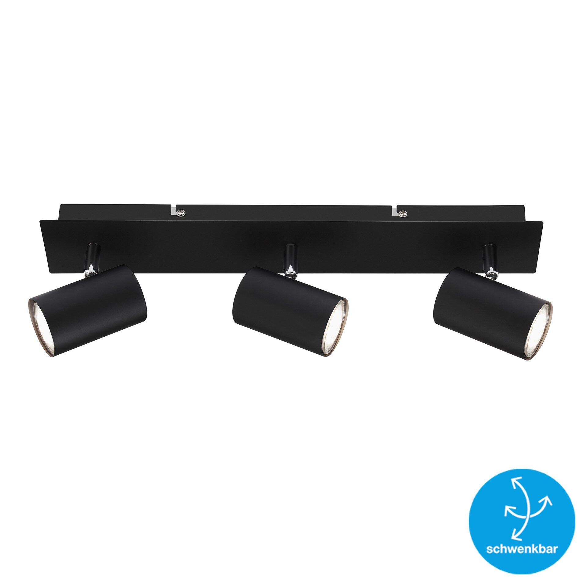 Spot, Run Deckenleuchte mit drei rotierbaren Spots zur flexiblen Ausrichtung des Lichts.