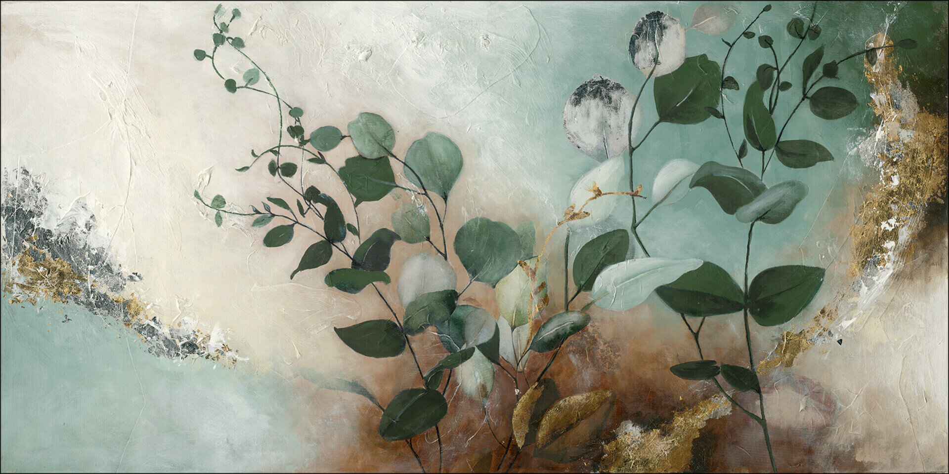Handpainting, Painted Eucalyptus I