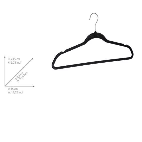 Kleiderbügel, B: 45cm, H: 23,5cm, T: 0,4cm 64100100