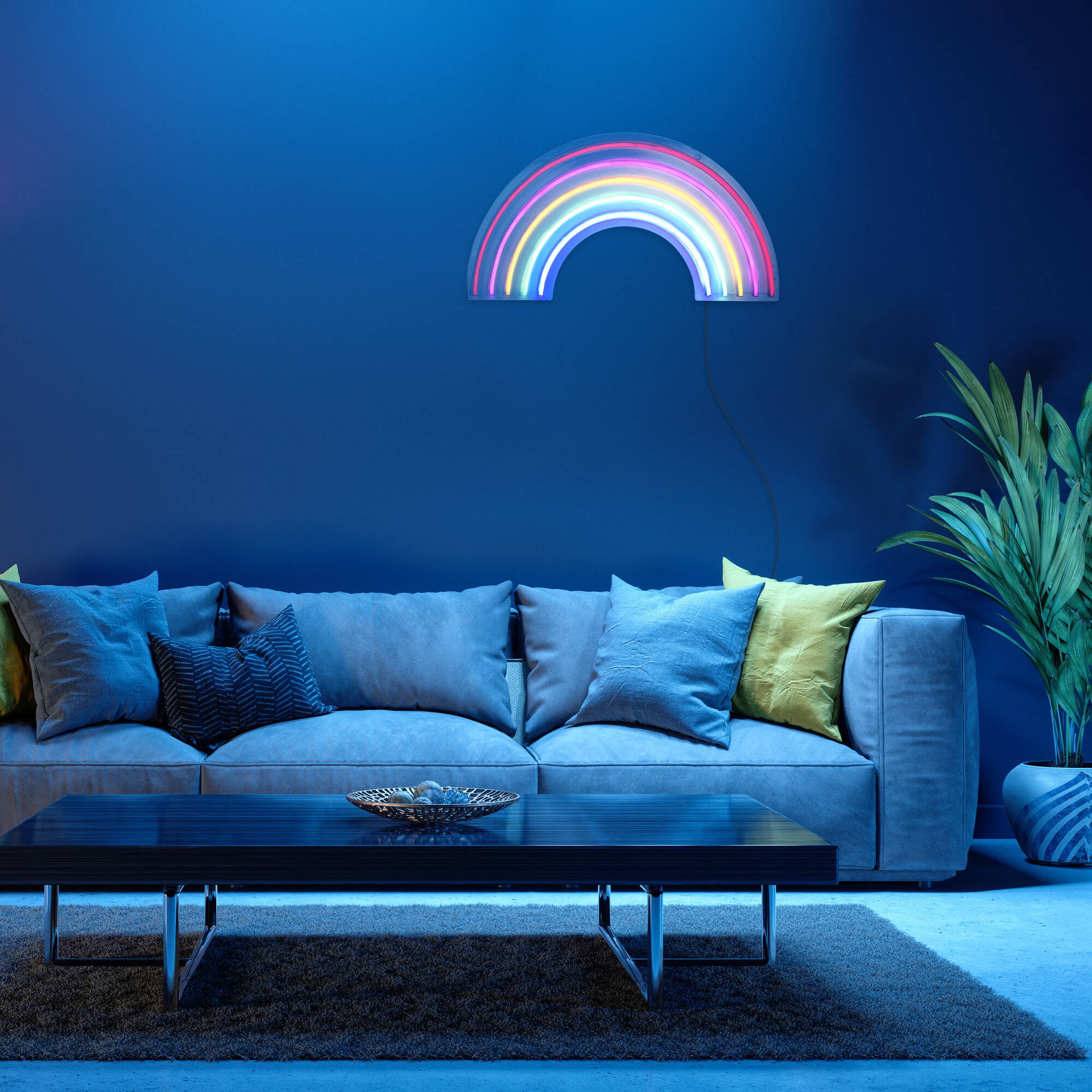 Neon-LED-Bild, Neon-Rainbow