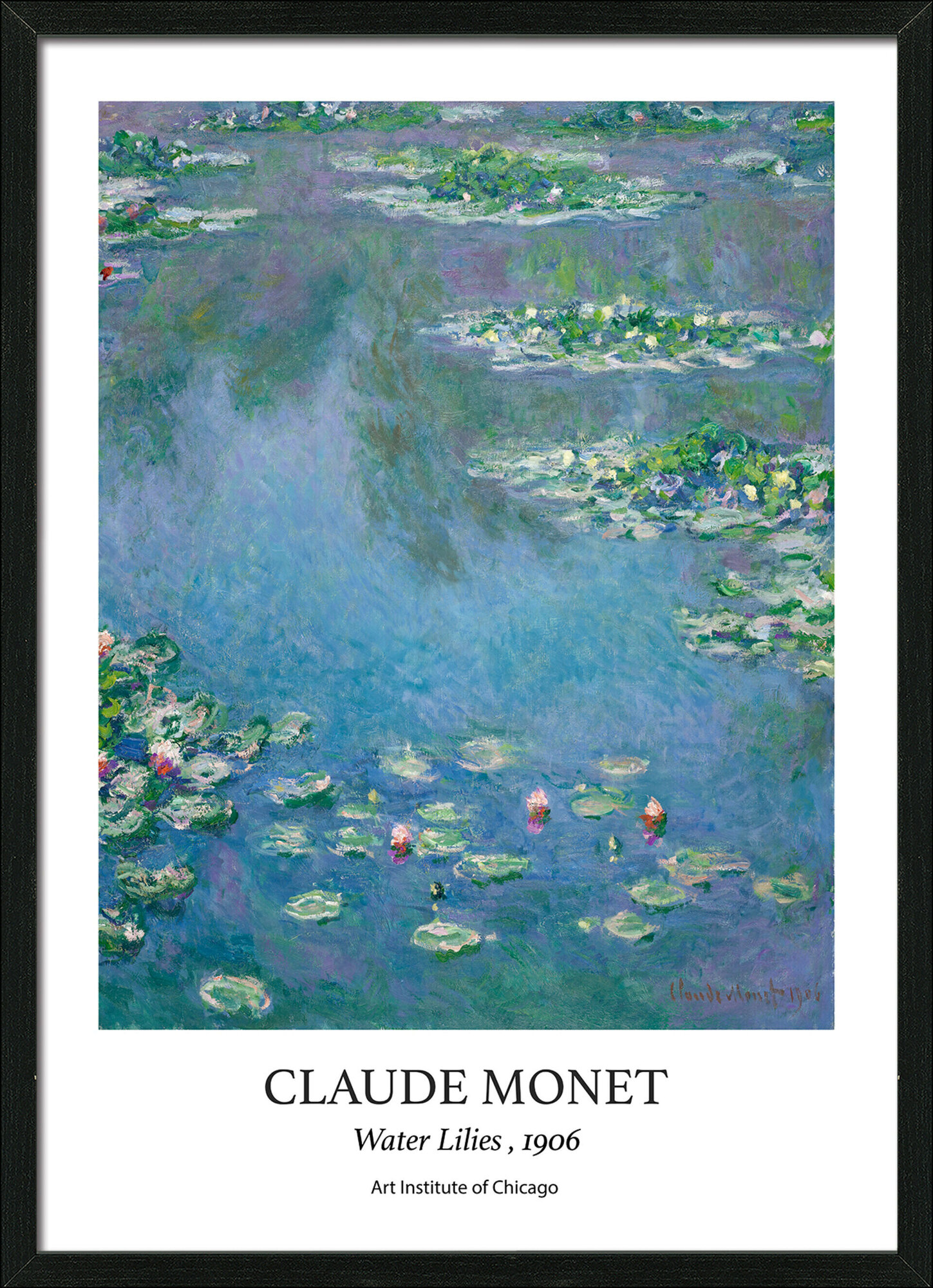 Framed-Art, Monet Waterlilies