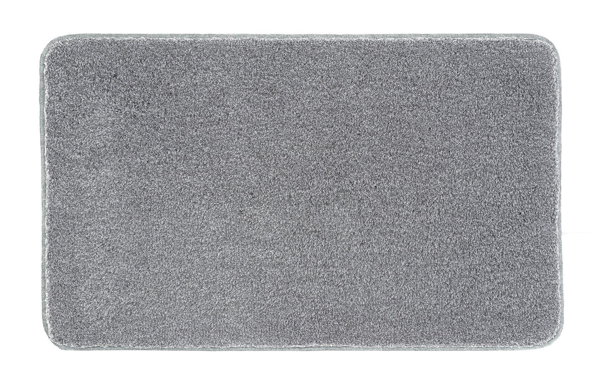 Badteppich Relax, anthrazitfarben, mit feiner Struktur und flachem Design.