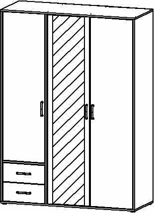 Drehtürenschrank, Voyager