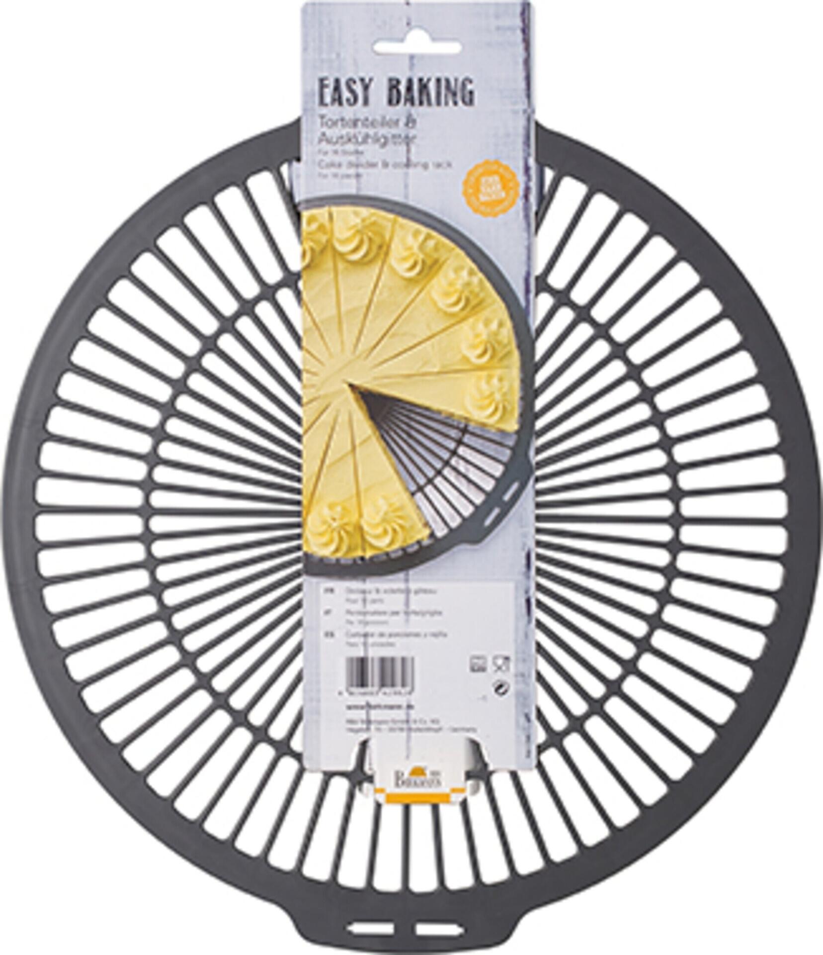 Birkmann Rbv Braun Tortenteiler & Auskühlgitter, Easy Baking Tools – Dunkelgrau – Ca.2cm