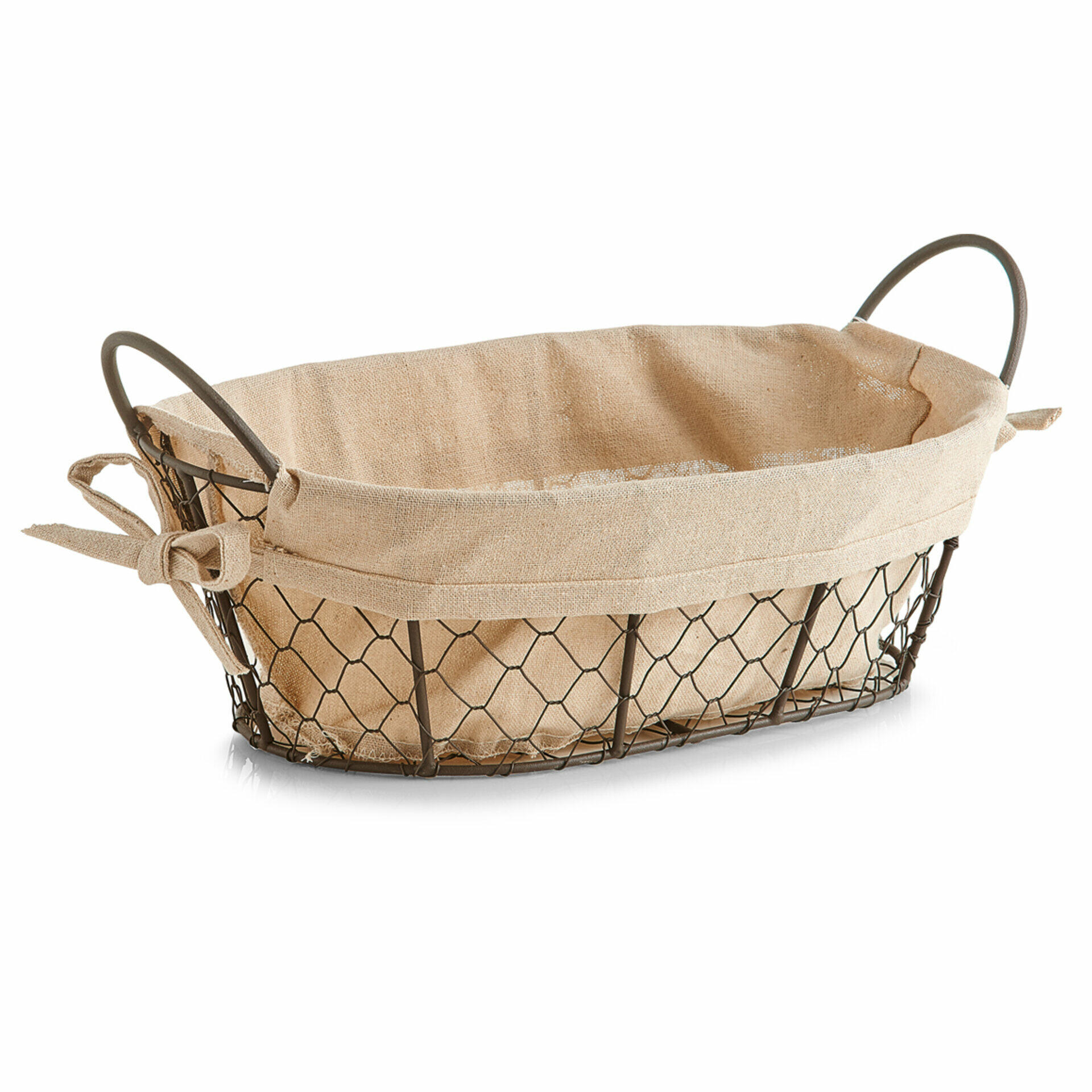 Zeller Present Braun/Beige Brotkorb – – Ca.21x11x30cm