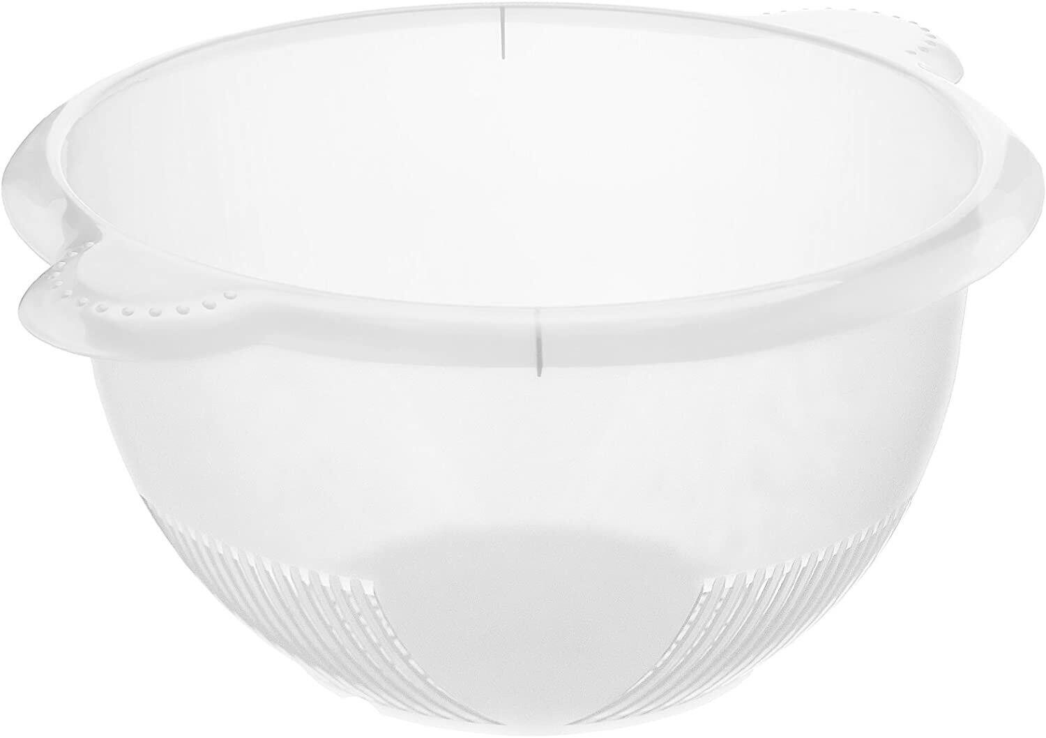Rotho Kunststoff Braun Sieb, Rondo – Transparent – Ca.26,5X13x32,5Cm