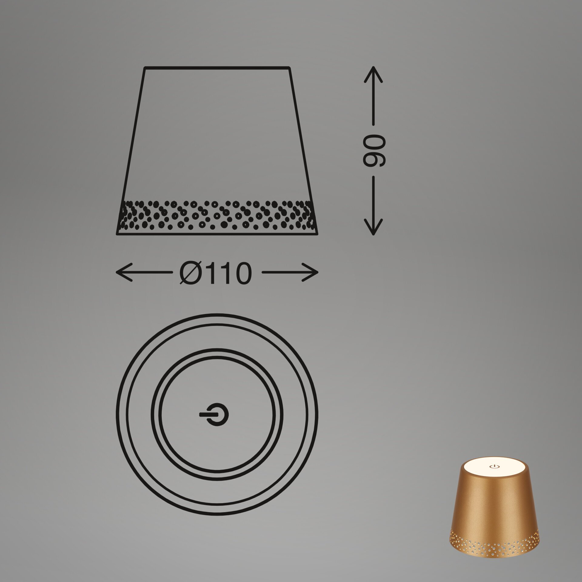 Tischleuchte, Flaska