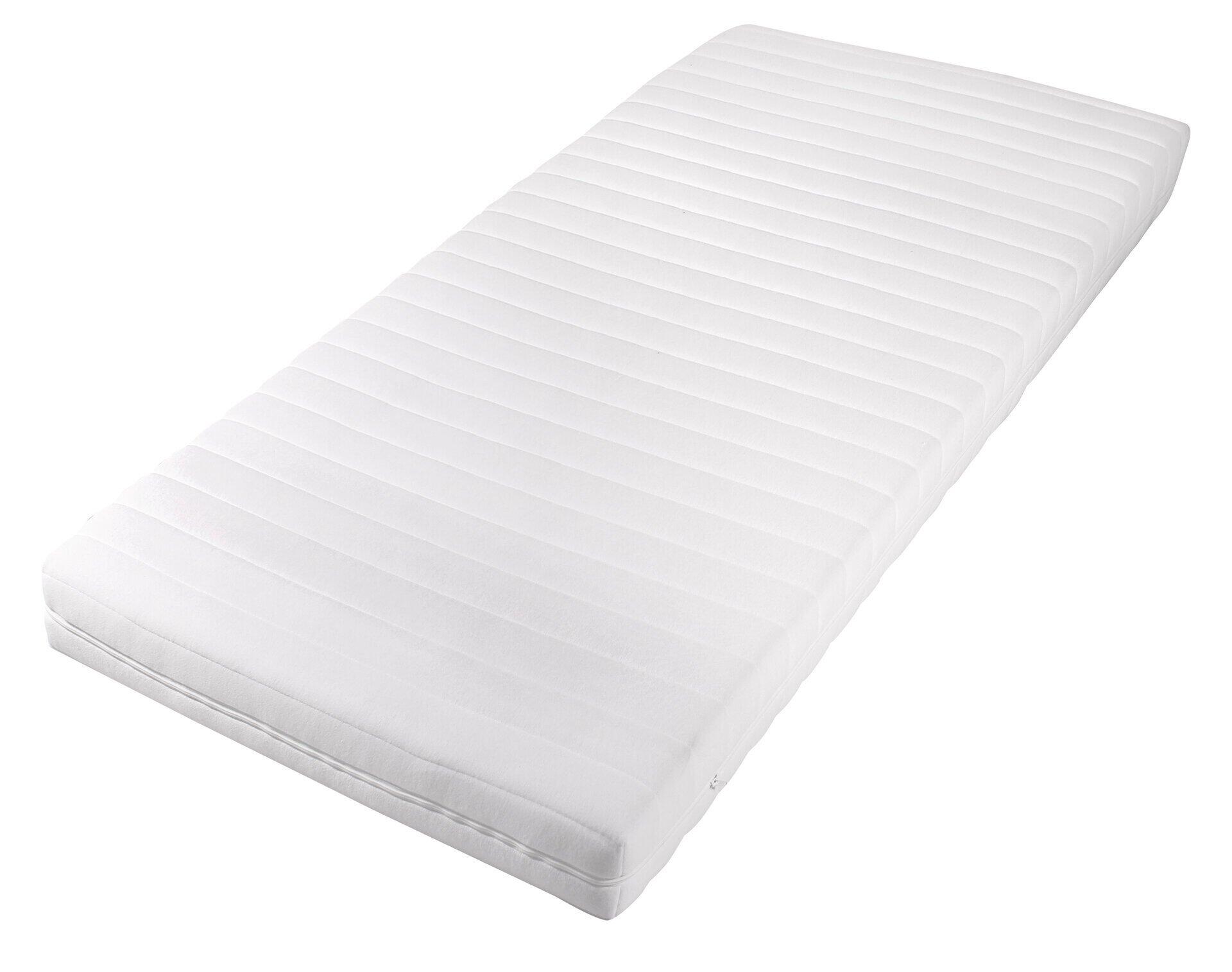 Matratze ComfortPur P1710 mit 7 Zonen und wellenförmigen Einschnitten zur besseren Luftzirkulation und Druckentlastung.