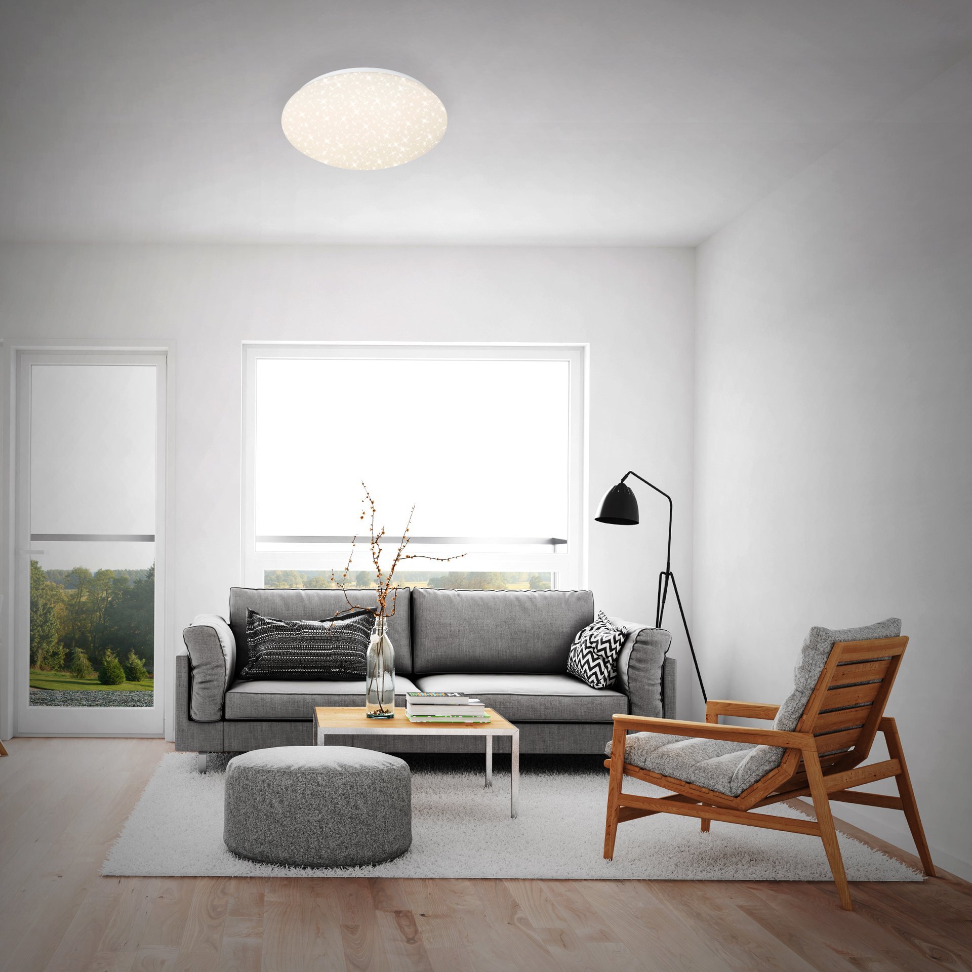 Wand- und Deckenleuchte, Verb