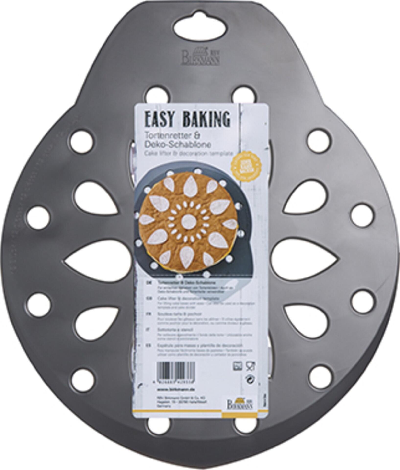 Birkmann Rbv Grau Tortenretter & Deko-Schablone, Easy Baking Tools – – Ca.0,5Cm