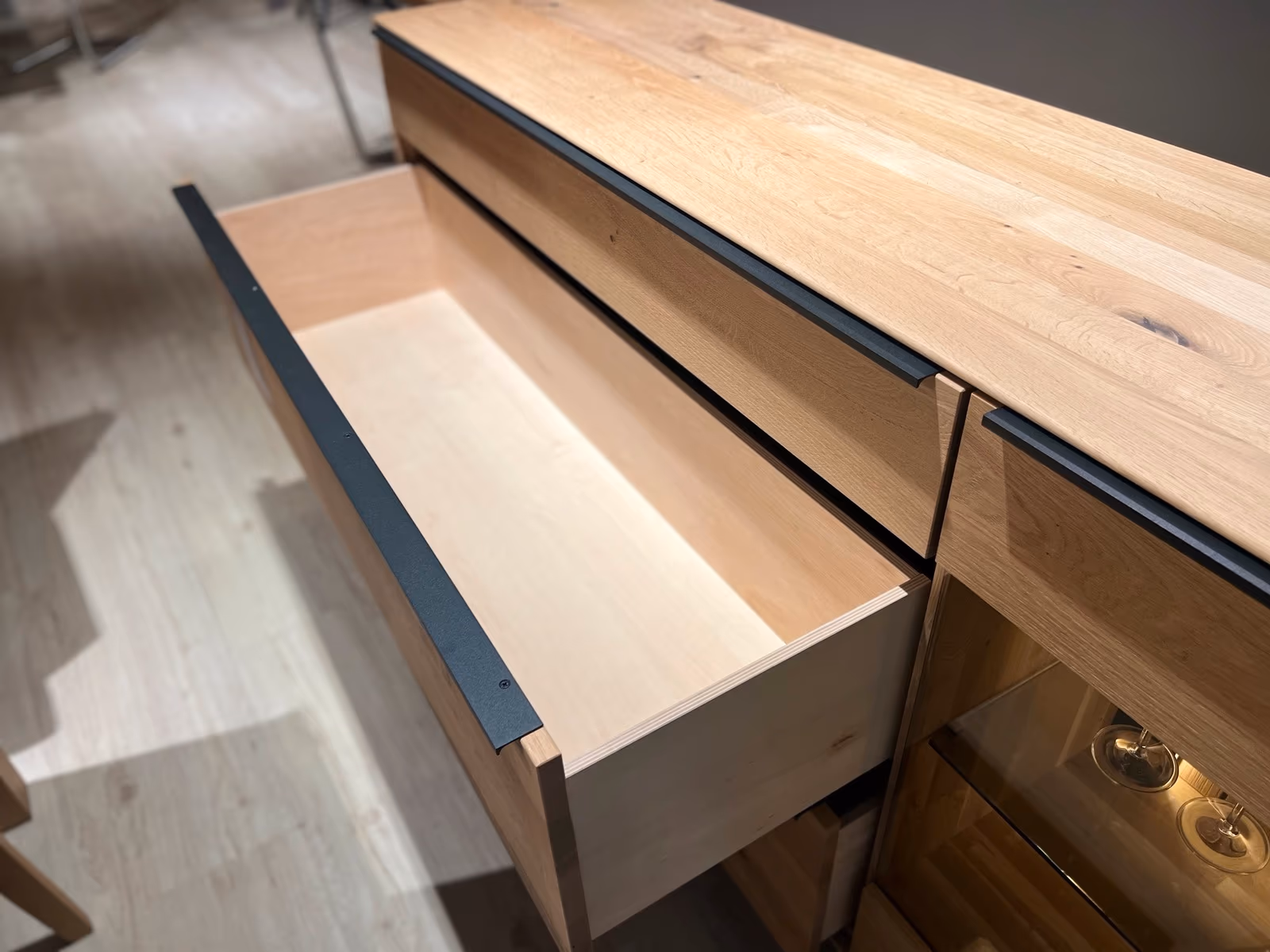 Sideboard Wildeiche massiv soft Sideboard Wildeiche massiv soft