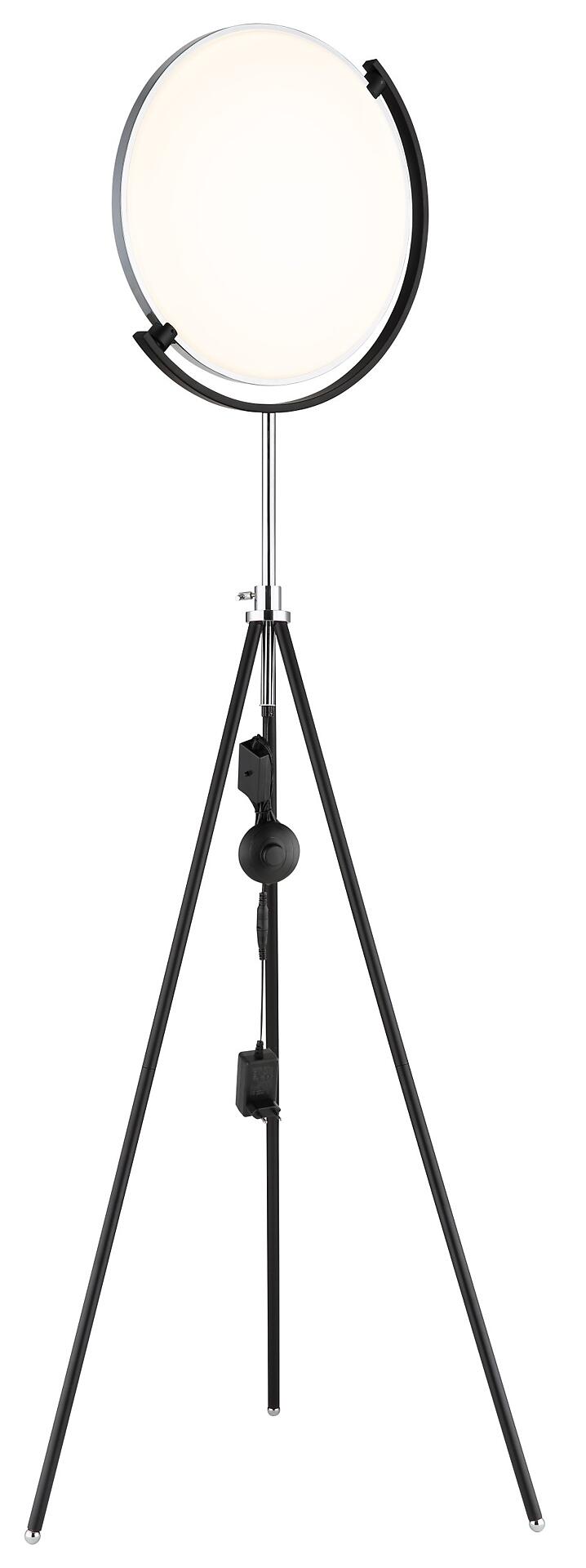 Stehleuchte, STEHLEUCHTE METALL SCHWARZ MATT, 1XLED