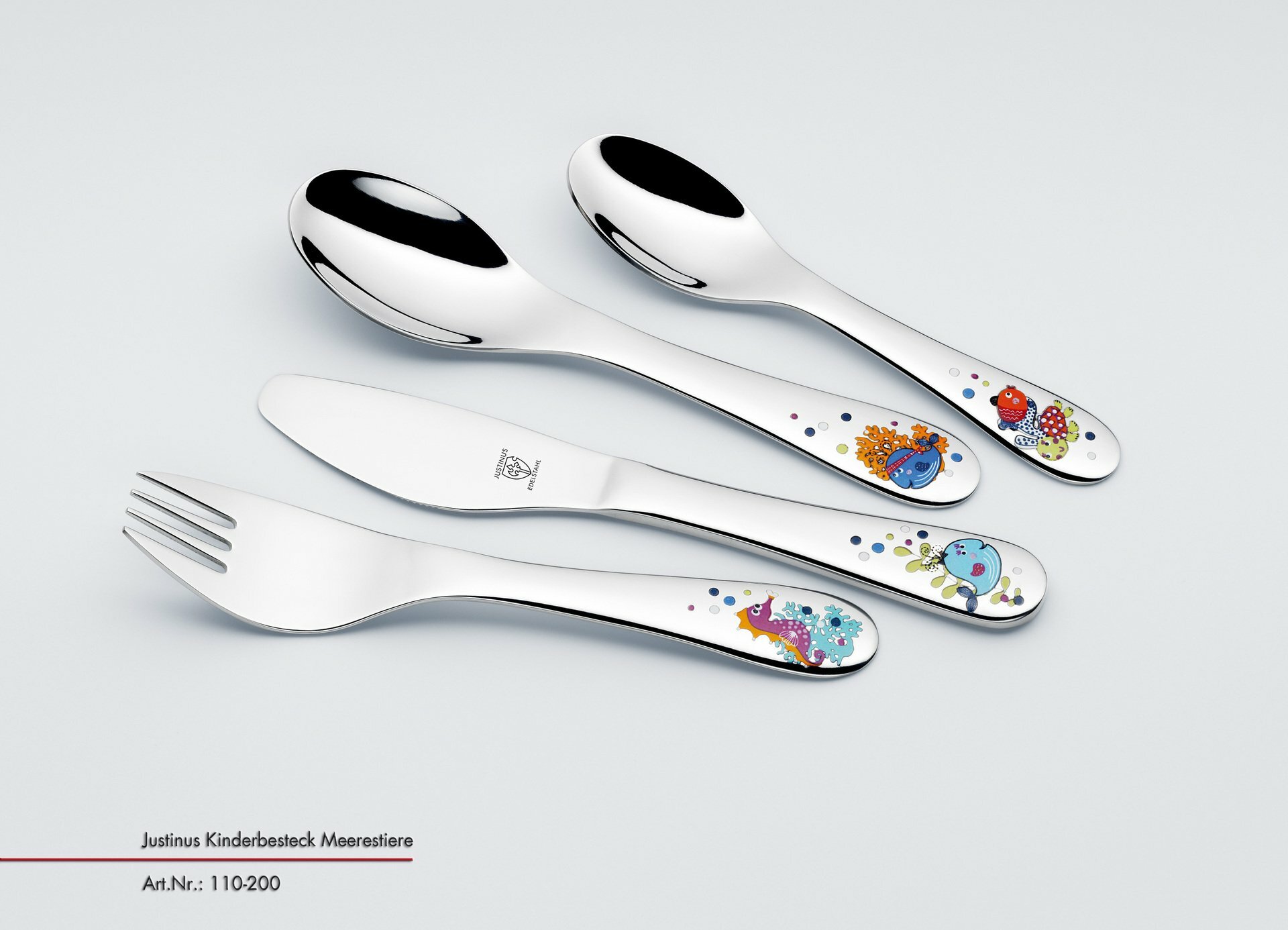 Kinderbesteck 4., Meerestiere