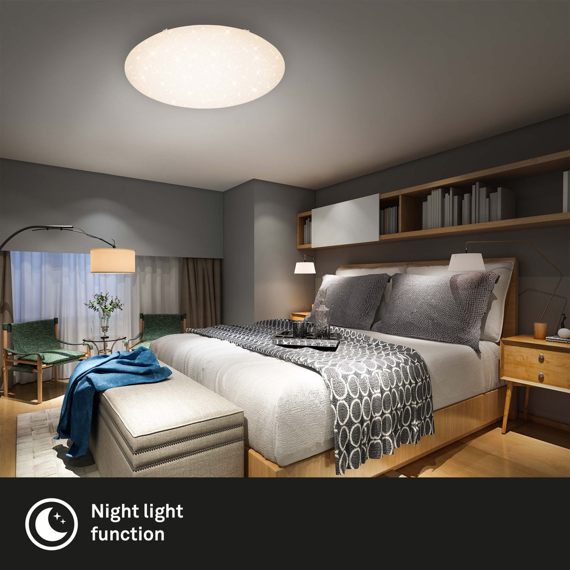 Wand- und Deckenleuchte, Verb