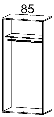 Drehtürenschrank, Twin