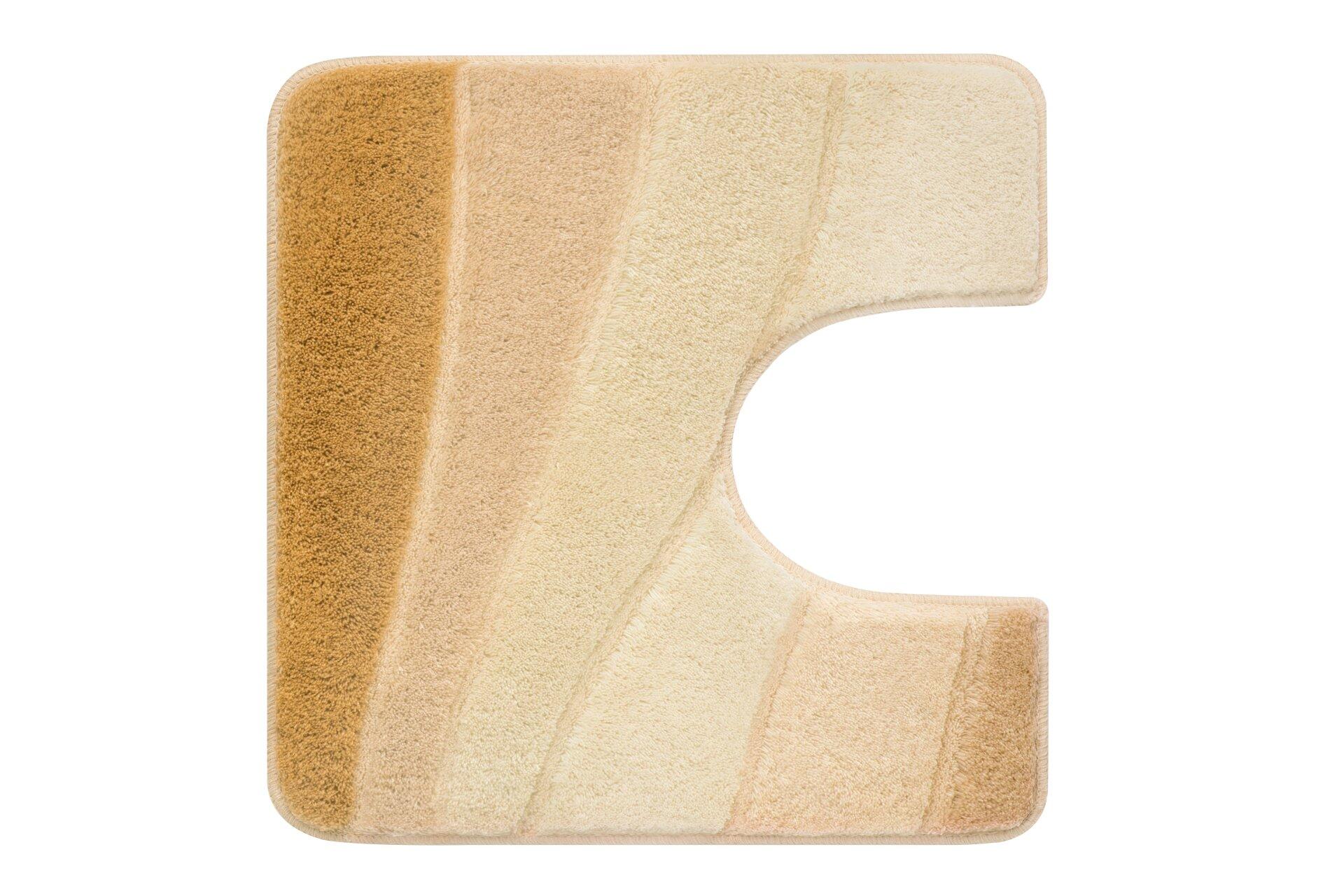 Dekorativer Holzgegenstand in E-Form, aus hellem, leicht strukturiertem Holz.