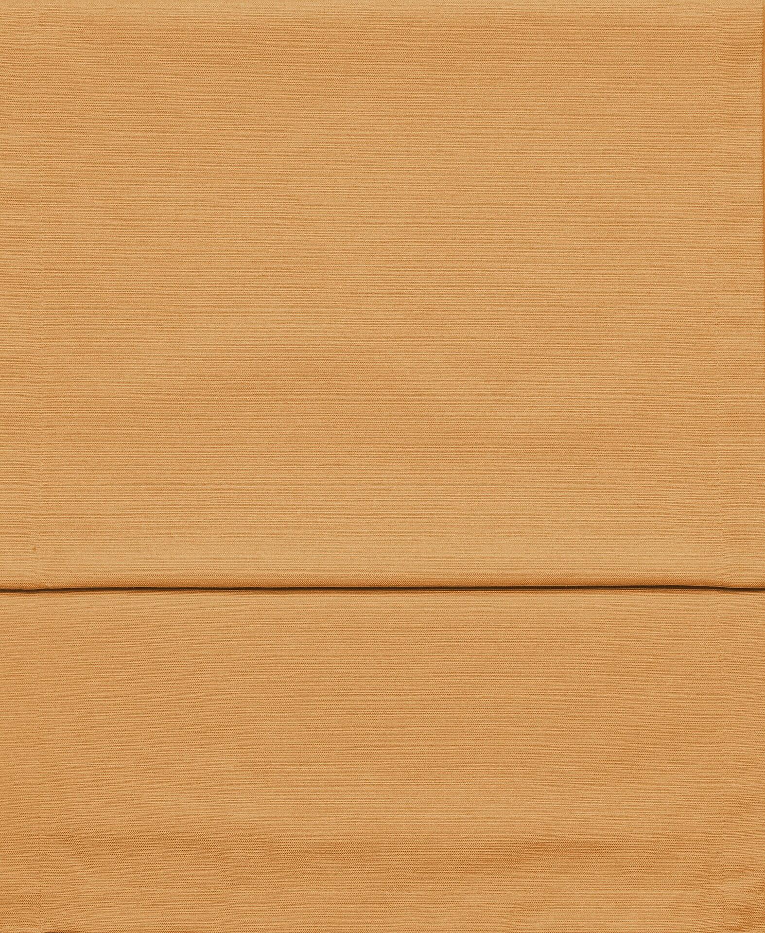 Tischläufer Fino: Strukturstreifen in Ocker, zeigt die Textur des Stoffes aus Polyester und Baumwolle.