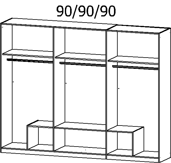 Drehtürenschrank, Gamma