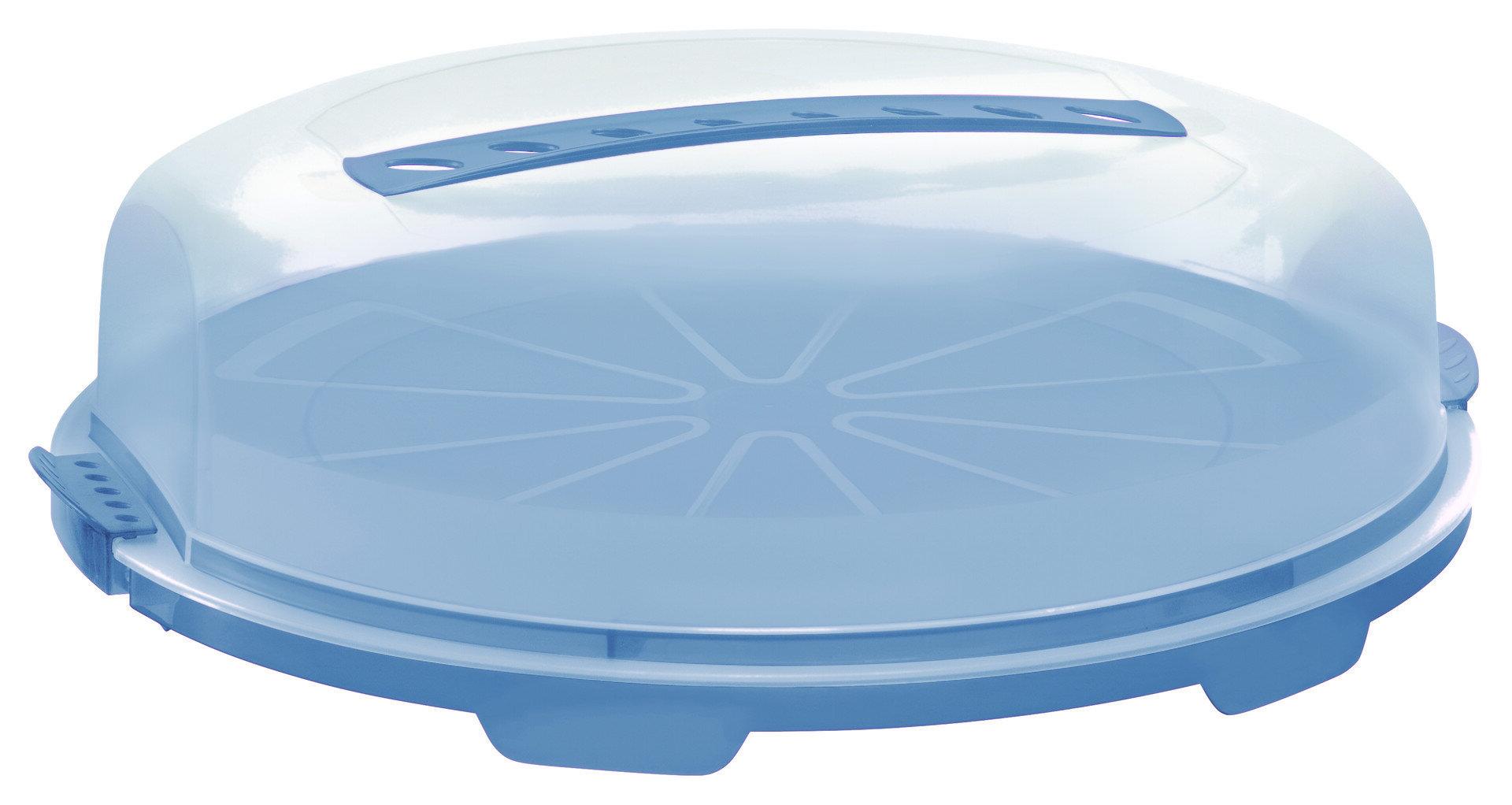 Rotho Kunststoff Blau Tortenglocke, Fresh – – Ca.34,5X11,6X35,5Cm