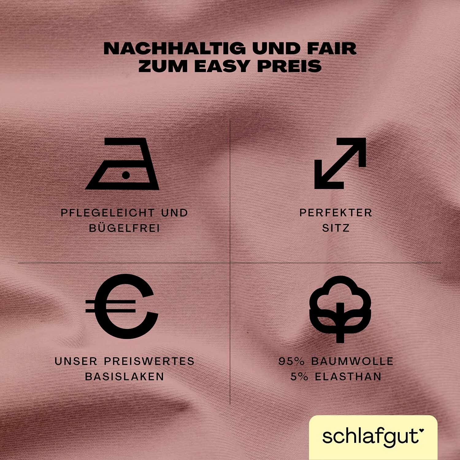 EASY Jersey Elasthan Boxspring Spannbettlaken