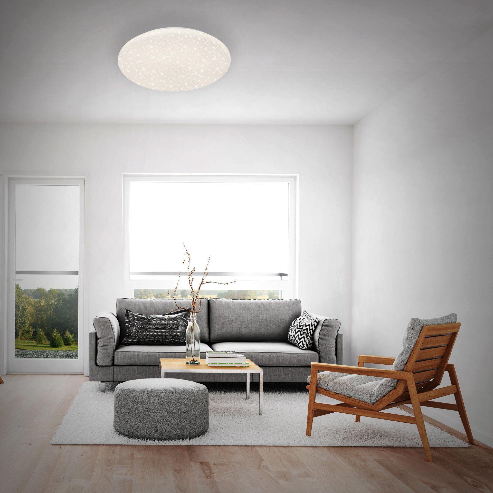 Wand- und Deckenleuchte, Verb