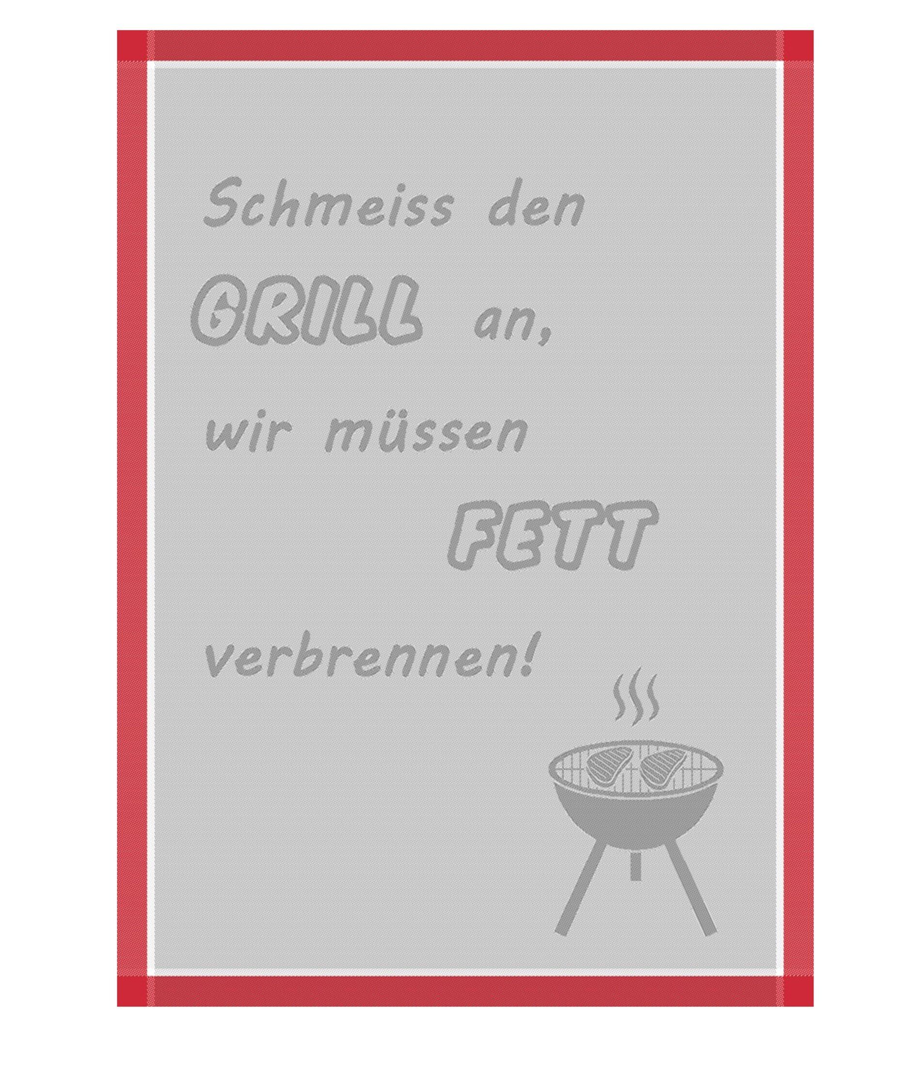 Geschirrtuch, Schmeiss den Grill an…