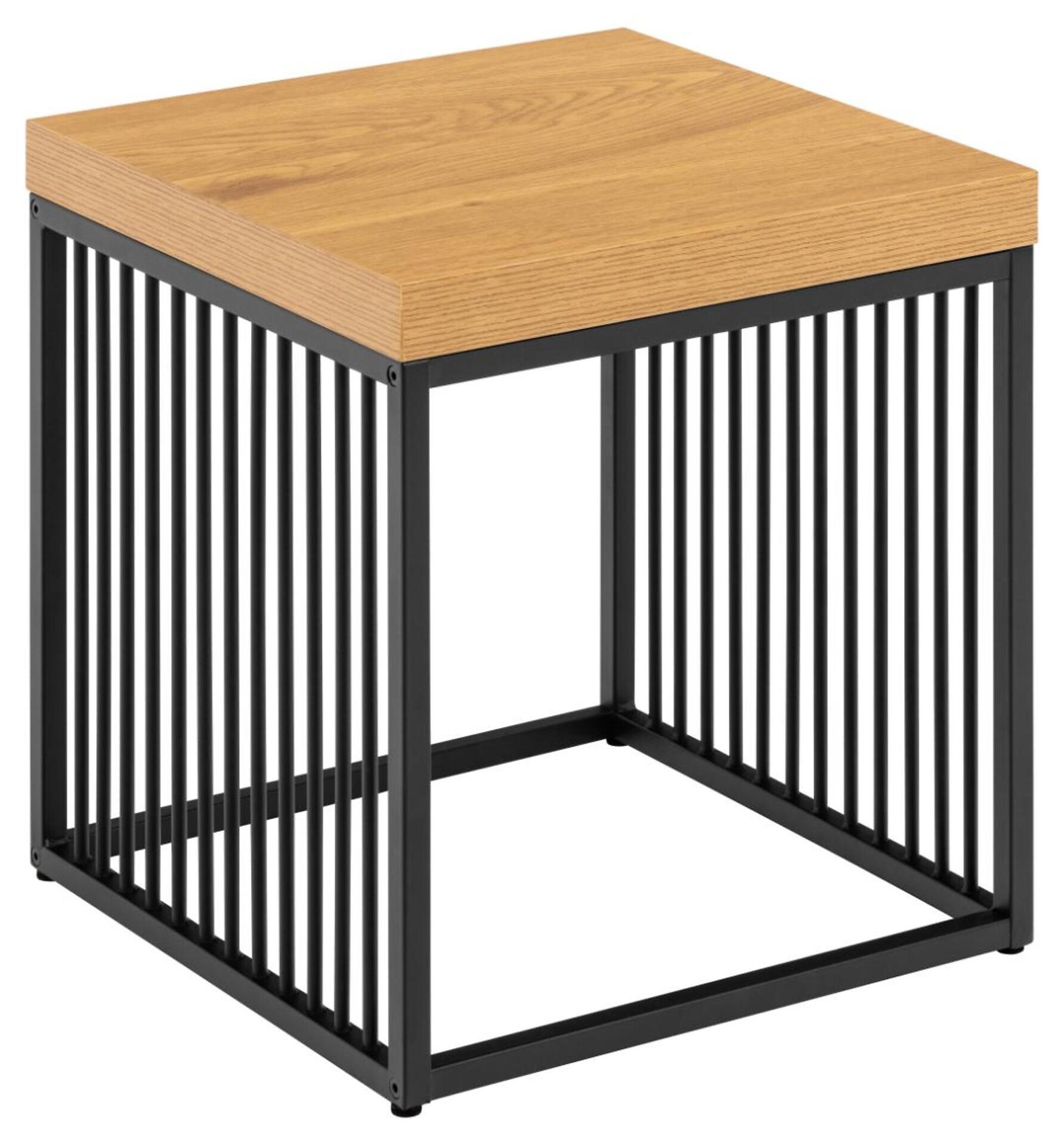 Actona Braun Ecktisch, Strington – Naturfarben – Ca. 40X42x40cm