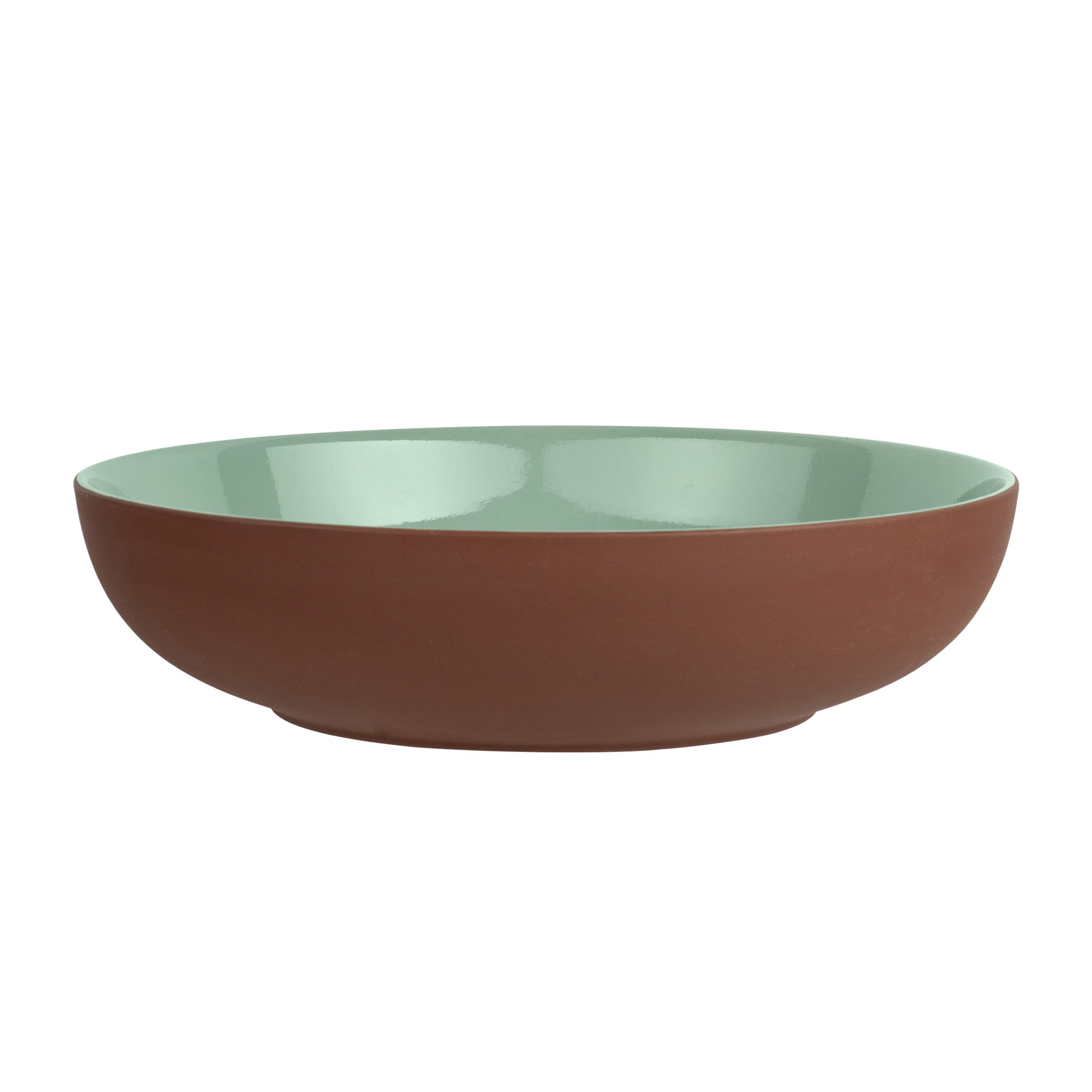 Schüssel, Keramik , Uni, Grün Sienna