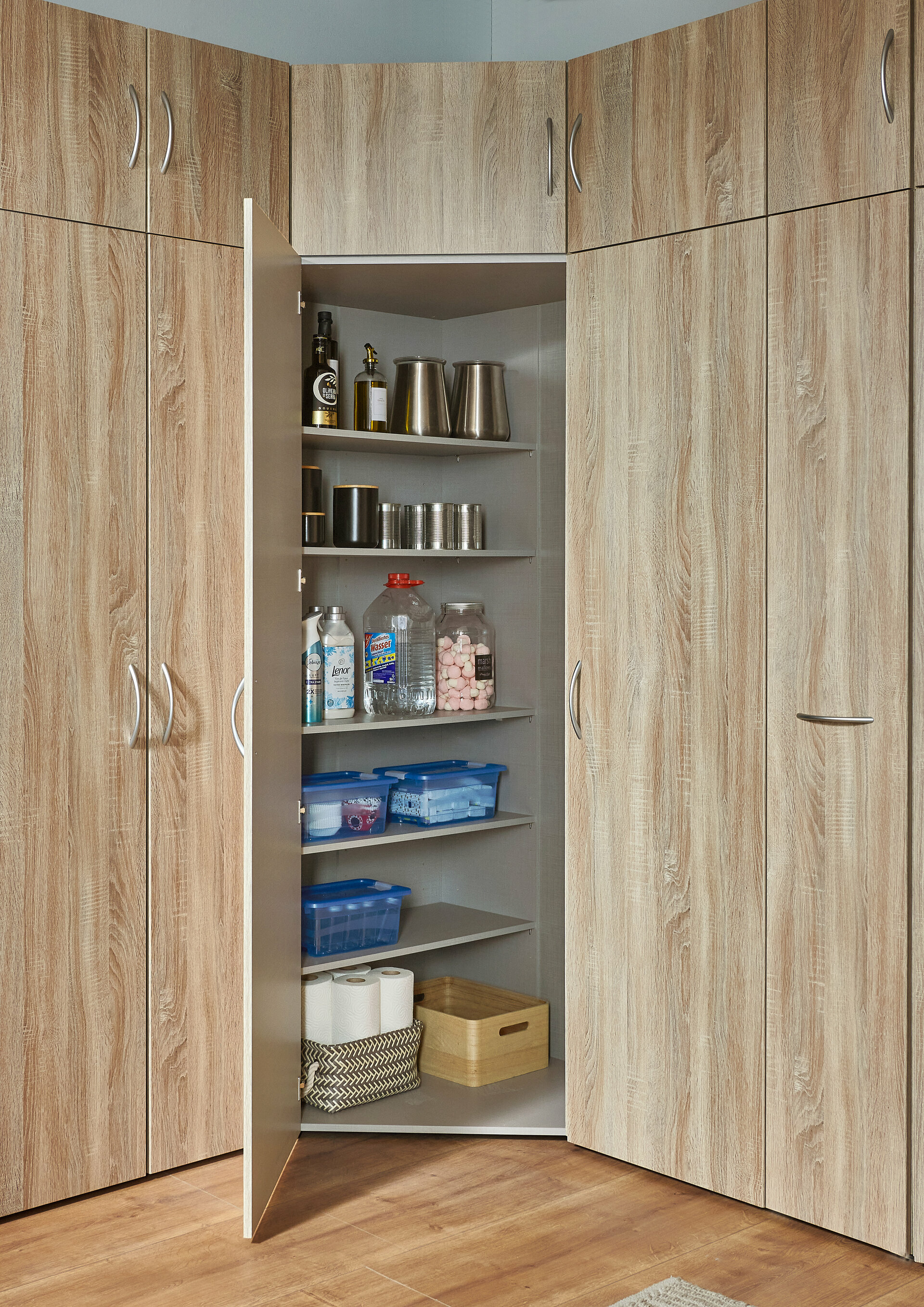 Eckschrank, Multiraumkonzept