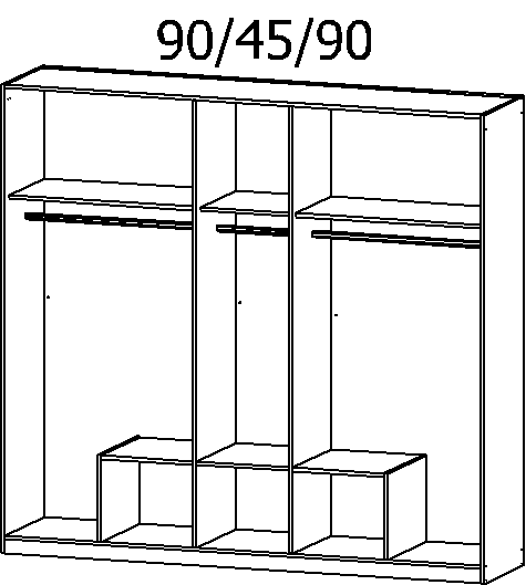 Drehtürenschrank, Gamma