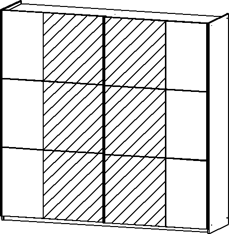 Schwebetürenschrank, Kronach
