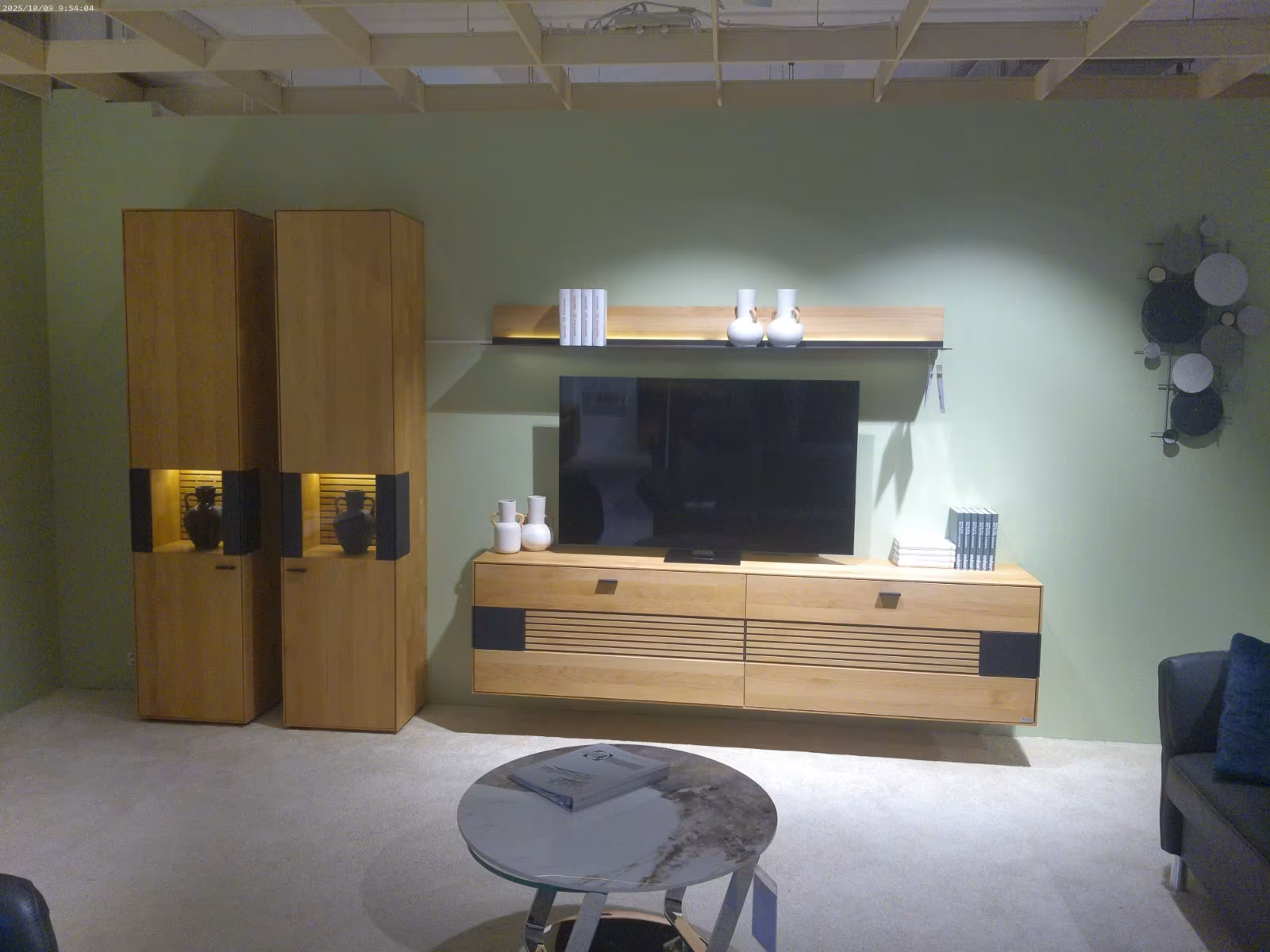 Wohnwand - WM Wöstmann - kanadische Erle massiv natur