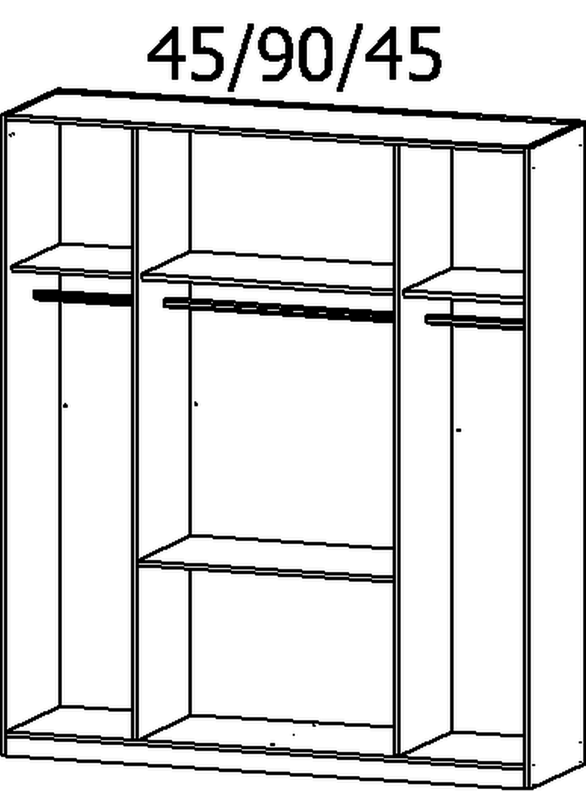 Drehtürenschrank, Alabama