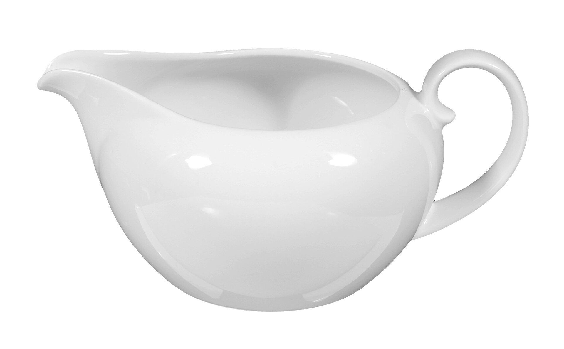 Seltmann Weiss Sauciere, Rondo/Liane – Weiß – Ca.12,4X8,5Cm