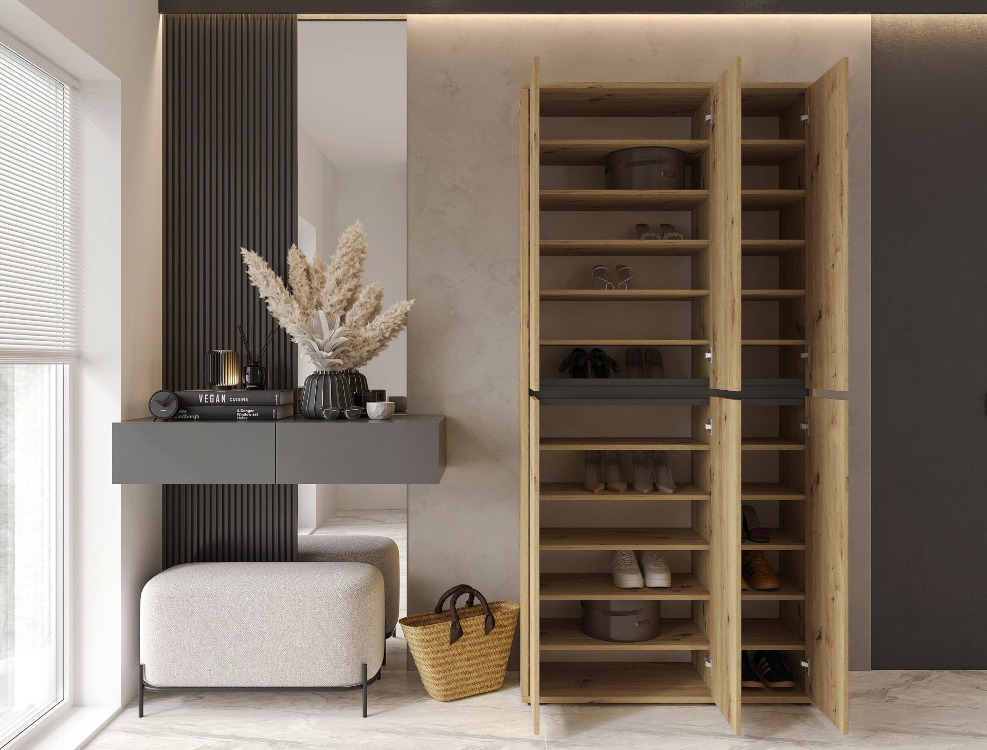 Schuhschrank, Liv